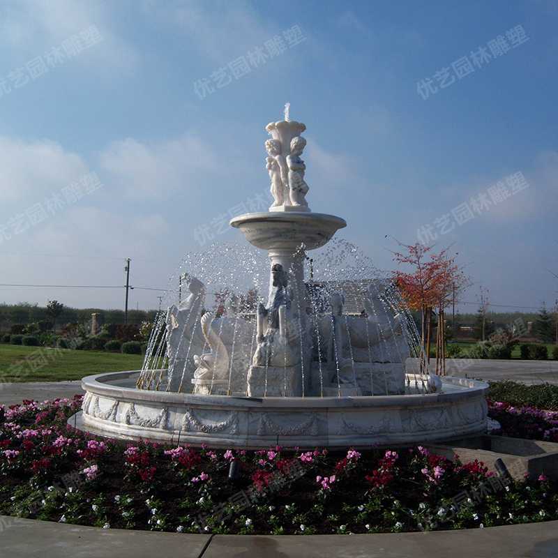 歐式石雕噴泉，石雕景觀噴泉