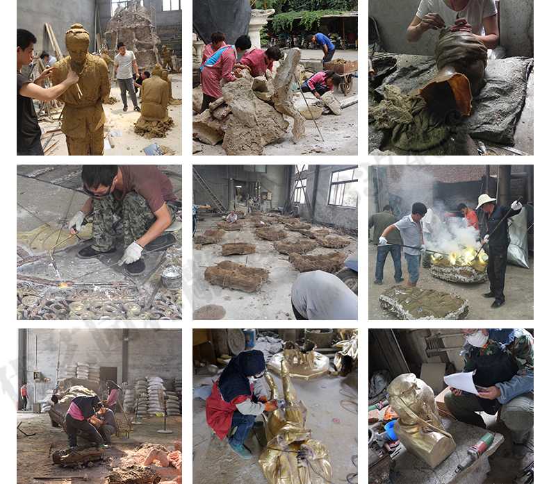 銅雕塑廠家，銅雕塑鑄造流程，銅雕塑定制