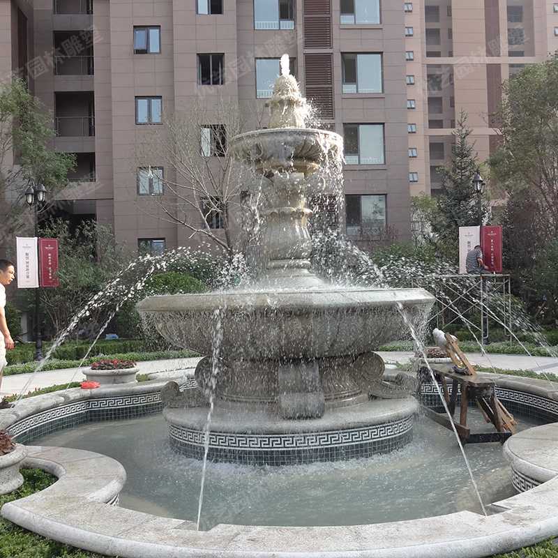 石雕噴泉，花崗巖噴泉，景觀噴泉