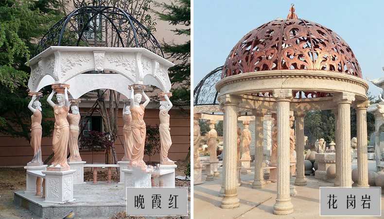 歐式景觀涼亭，大理石涼亭，石雕景觀涼亭