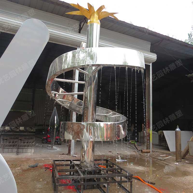 水景噴泉雕塑，不銹鋼雕塑廠家