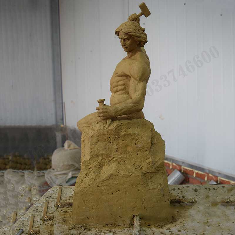 自我雕刻雕塑，自我雕刻擺件，雕刻自我