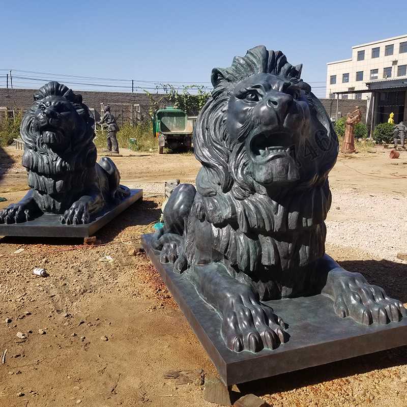 匯豐銅獅子，銅匯豐獅子，銅雕塑廠家，銅獅子廠家